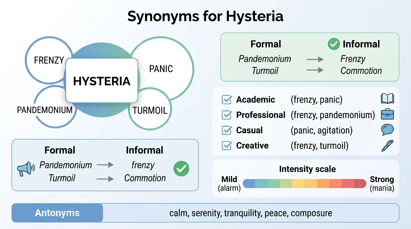 synonyms of hysteria