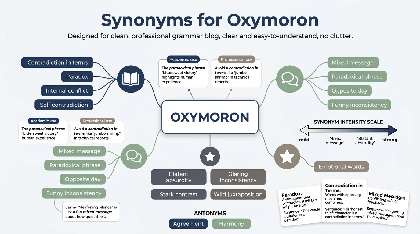 synonyms of oxymoron
