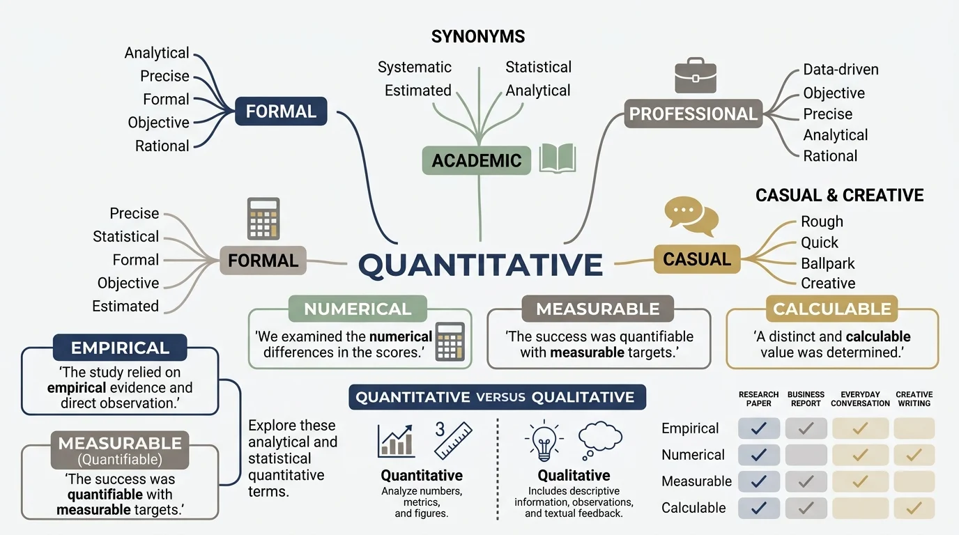 synonyms of quantitative