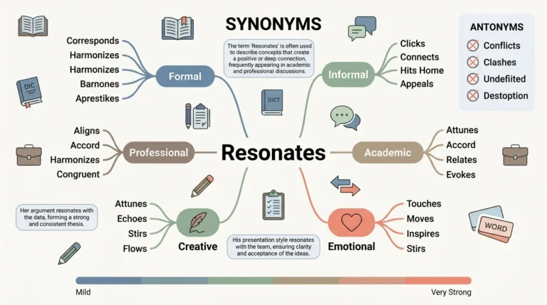 synonyms of resonates