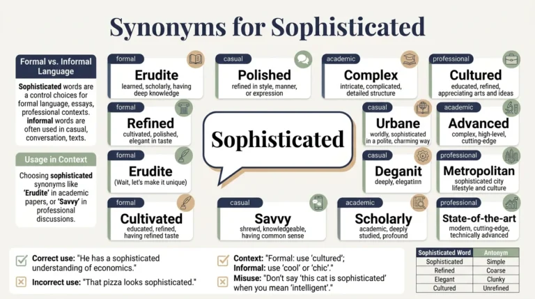 synonyms of sophisticated