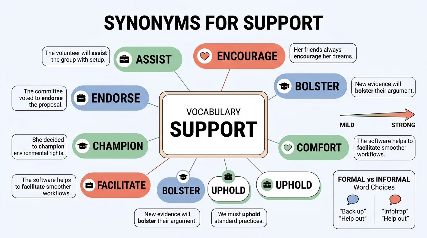 synonyms of support