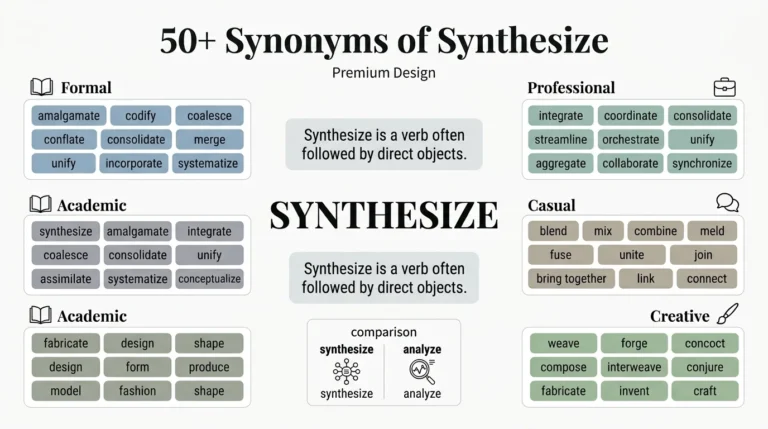 synonyms of synthesize