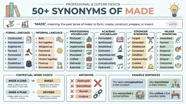 synonym of made