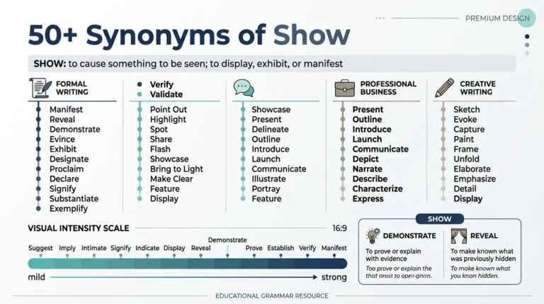 synonym of show