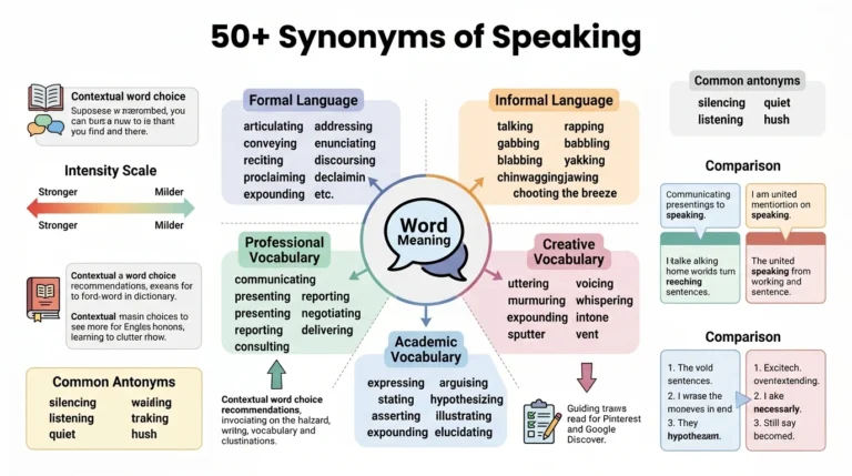 synonym of speaking