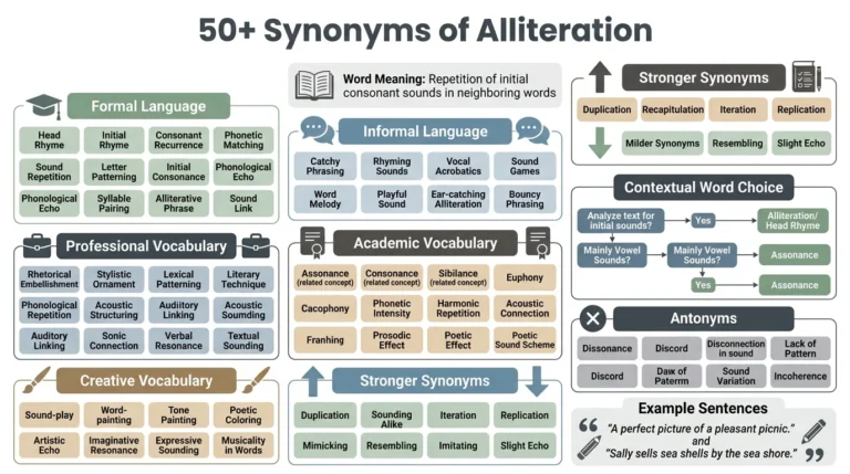 synonyms of alliteration