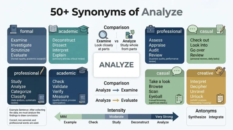 synonyms of analyze