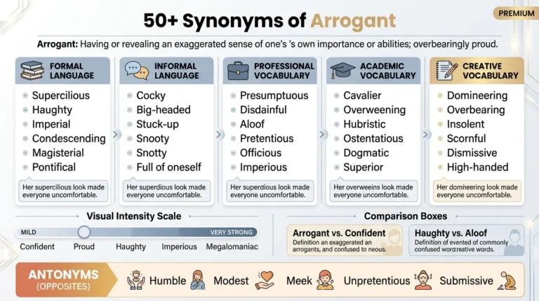 synonyms of arrogant