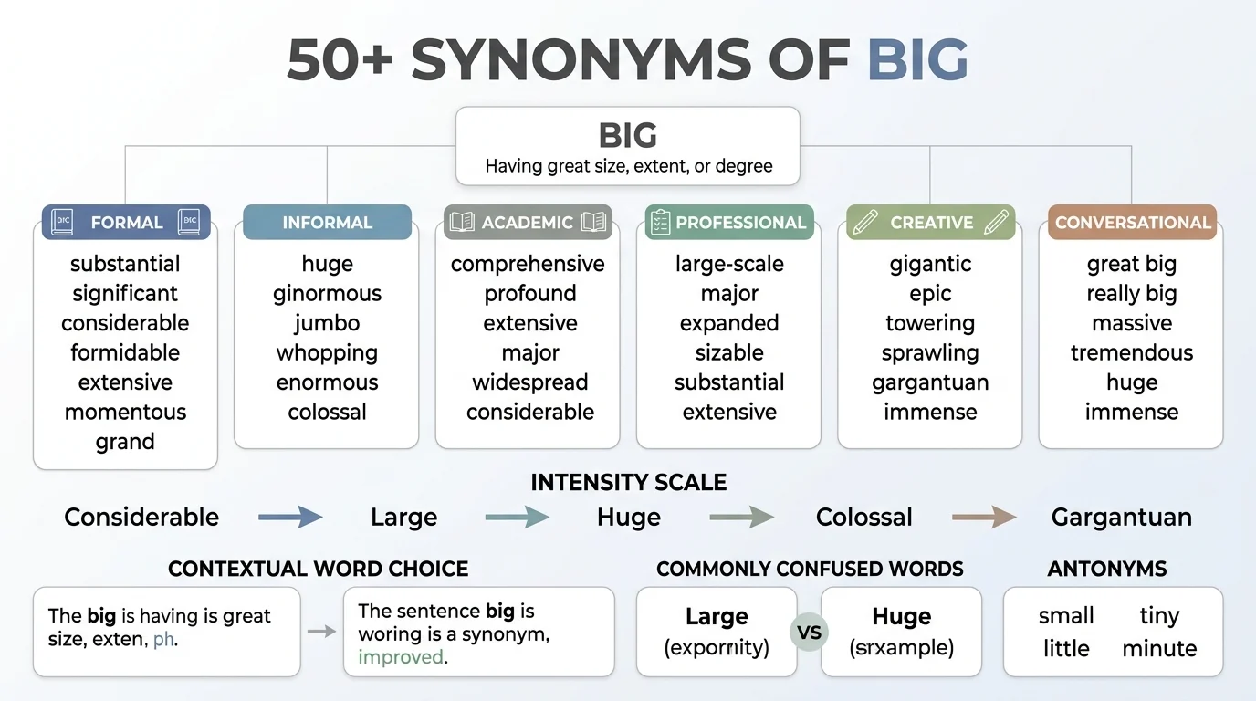 synonyms of big