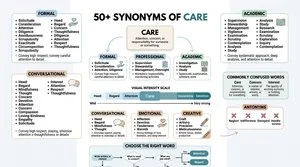 synonyms of care