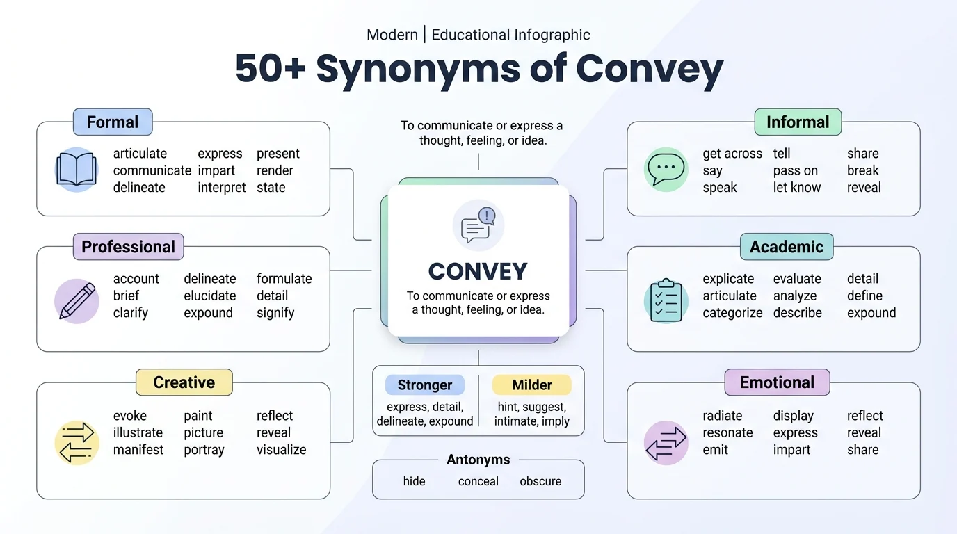 synonyms of convey