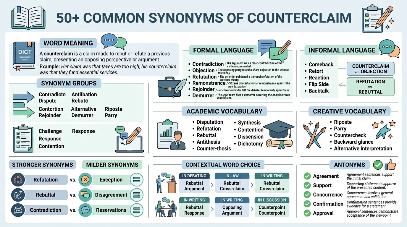 synonyms of counterclaim