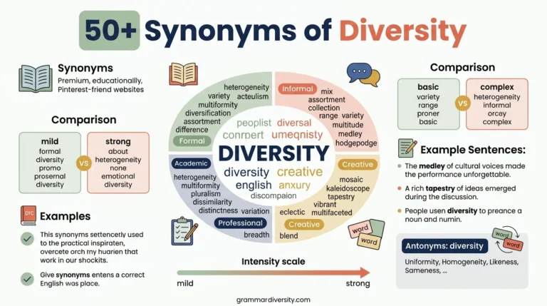 synonyms of diversity