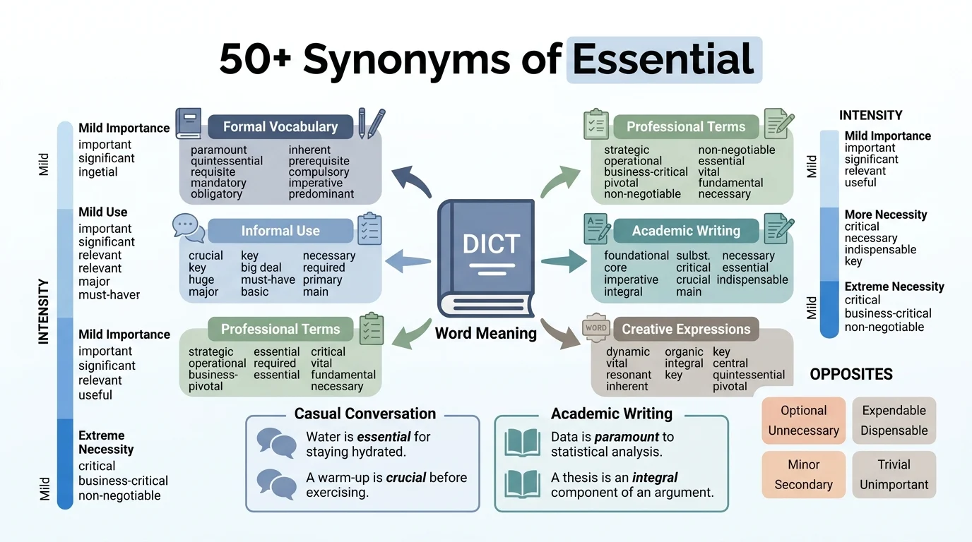 synonyms of essential