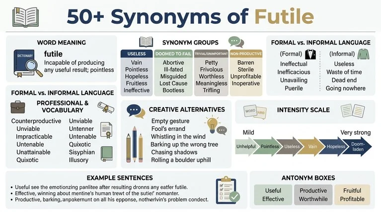 synonyms of futile