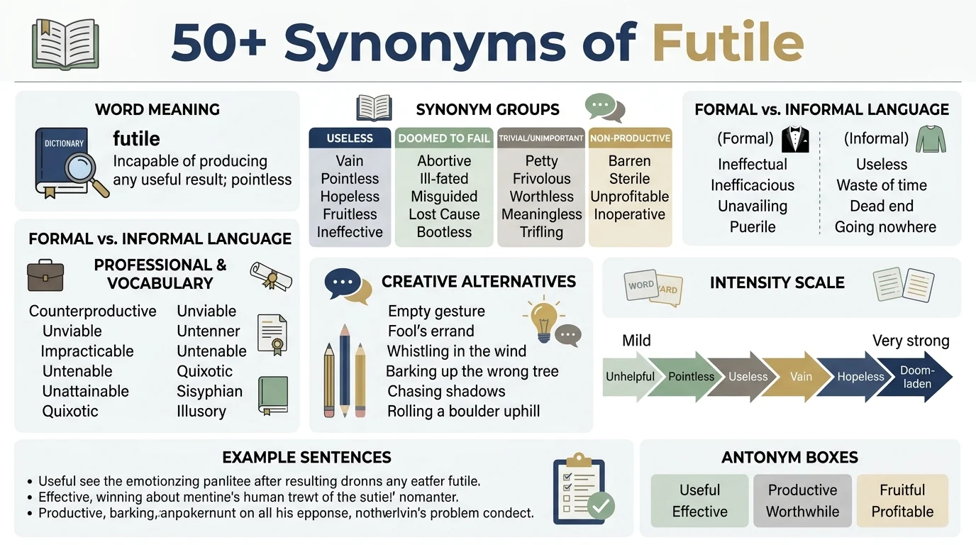 synonyms of futile
