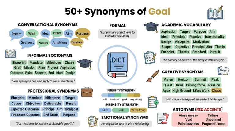 synonyms of goal