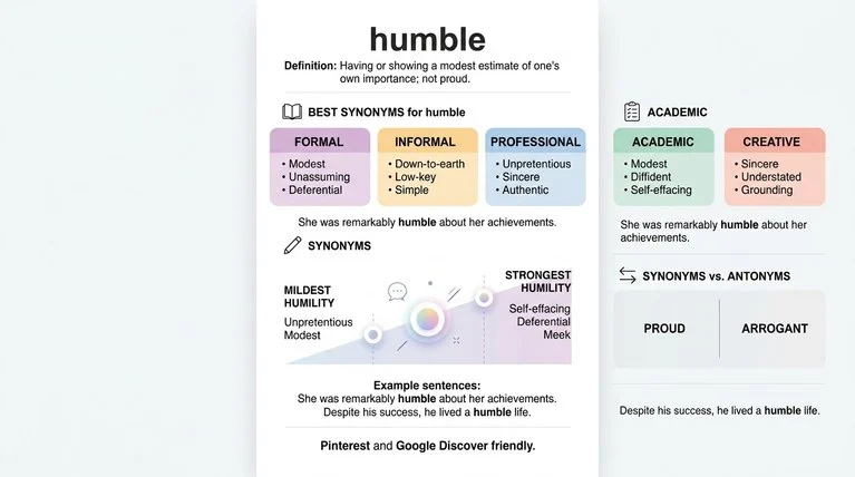synonyms of humble
