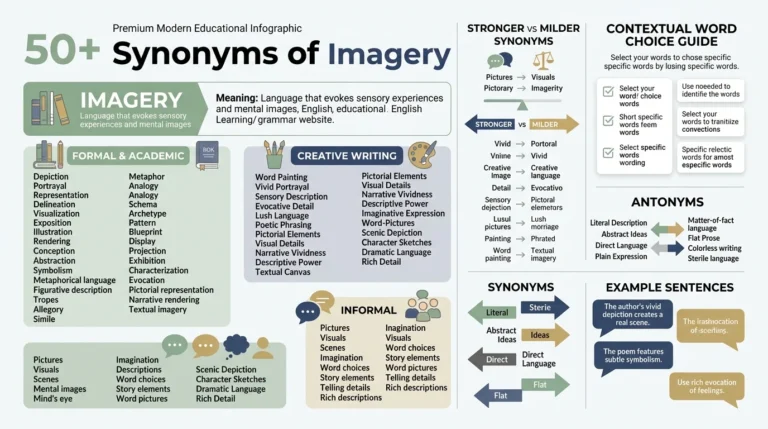 synonyms of imagery