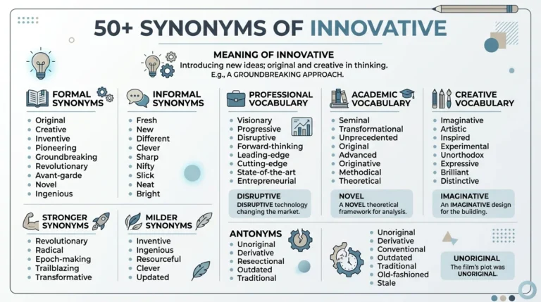 synonyms of innovative