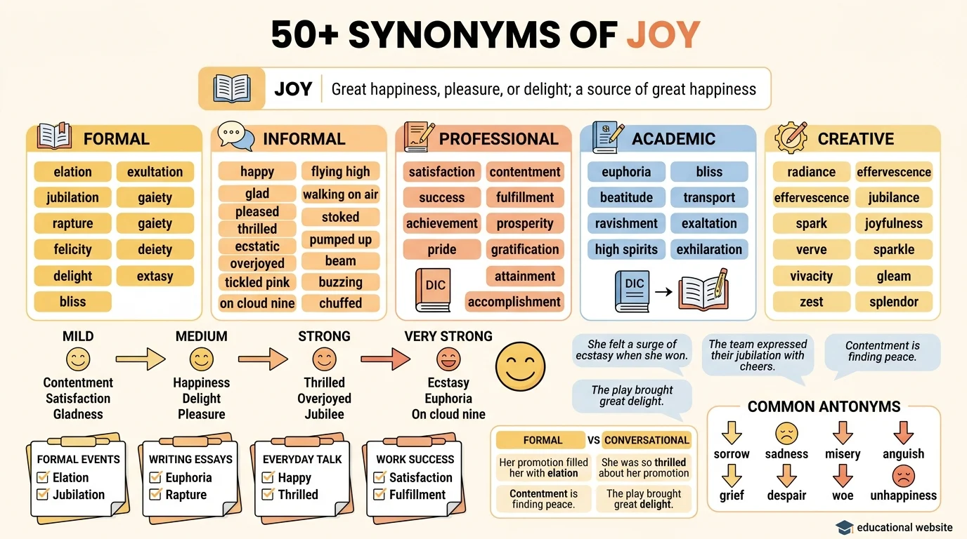 synonyms of joy