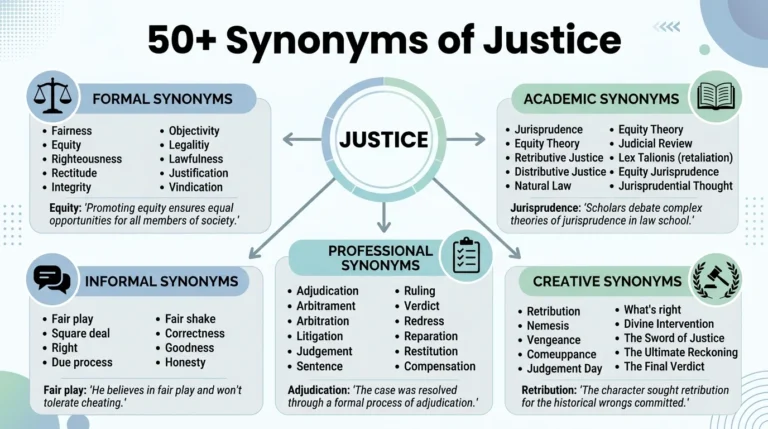 synonyms of justice