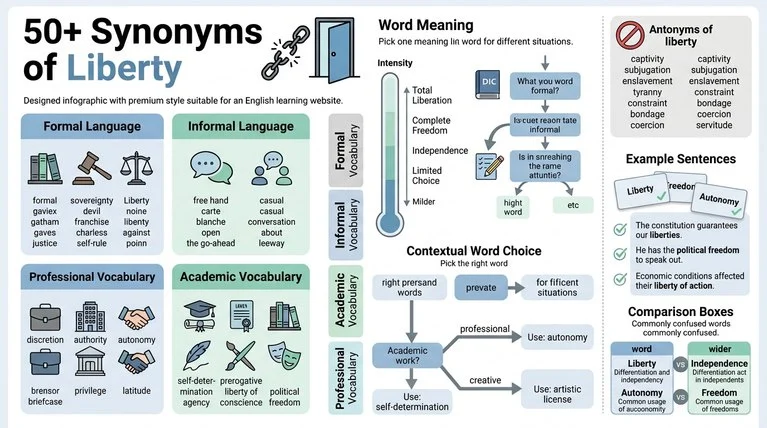 synonyms of liberty