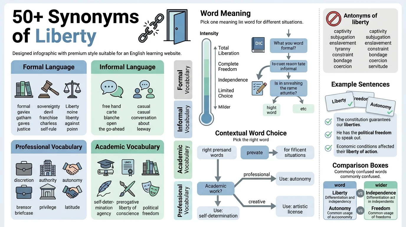 synonyms of liberty