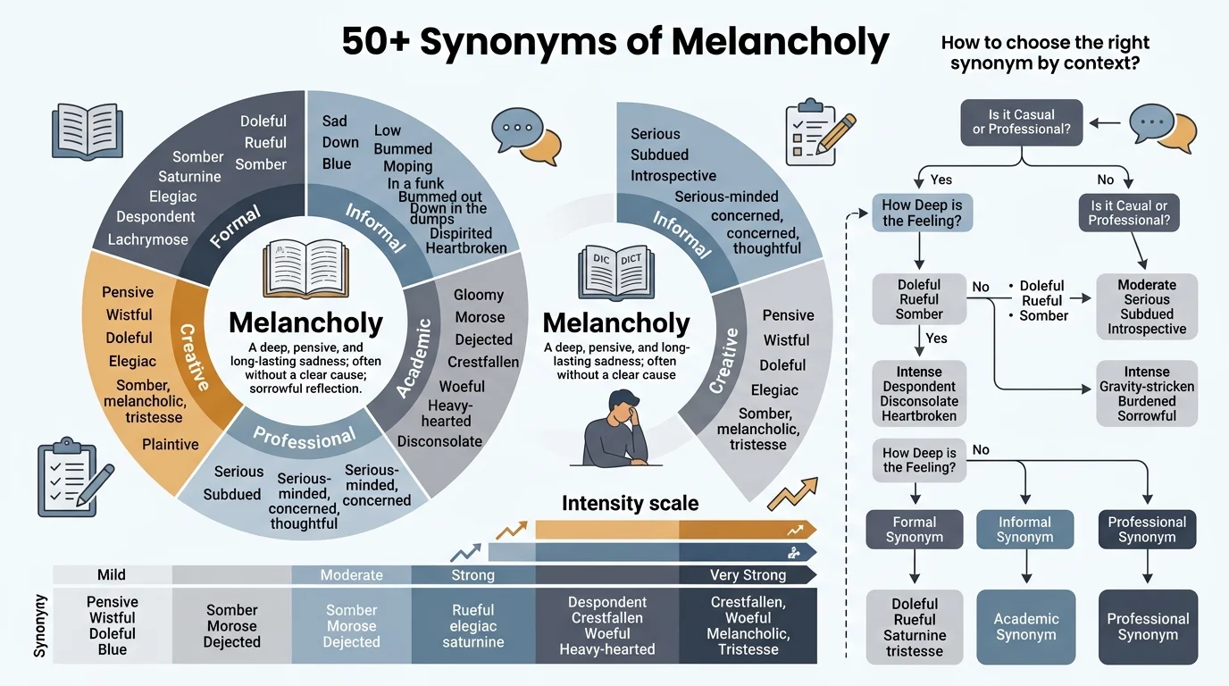 synonyms of melancholy