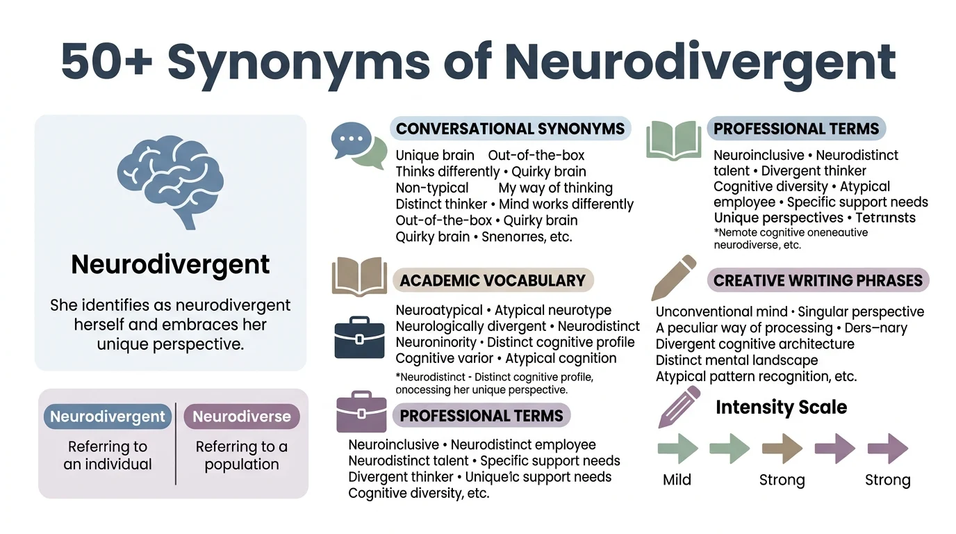 synonyms of neurodivergent