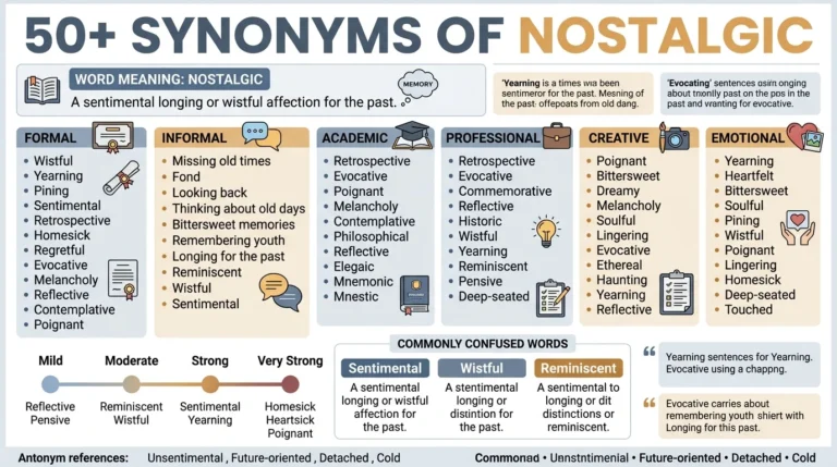 synonyms of nostalgic