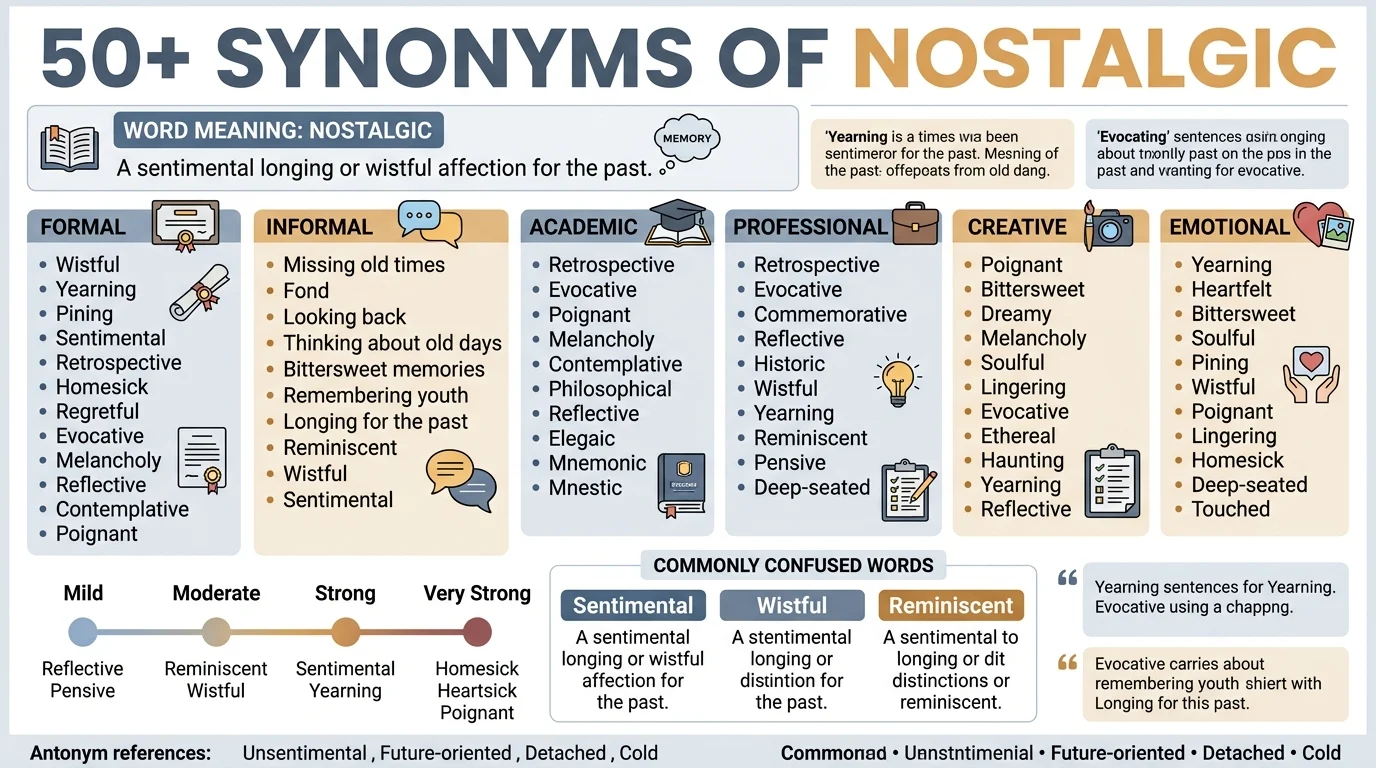 synonyms of nostalgic