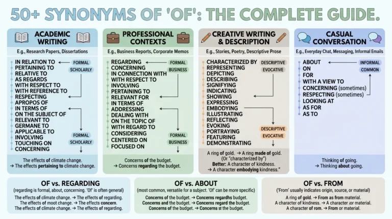 synonyms of of