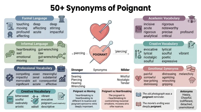synonyms of poignant