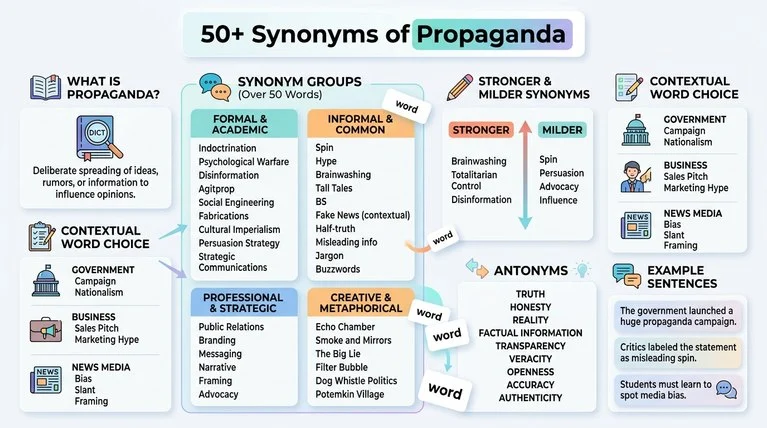 synonyms of propaganda