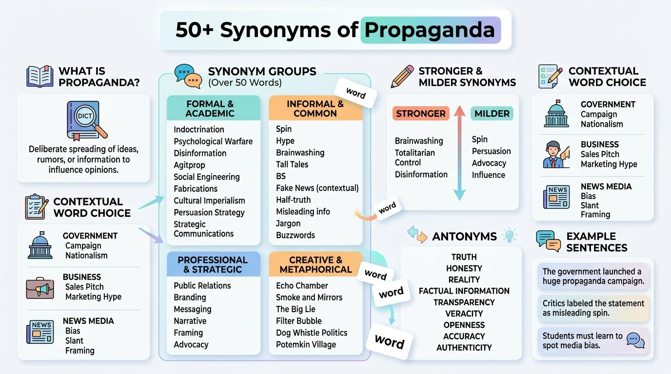 synonyms of propaganda
