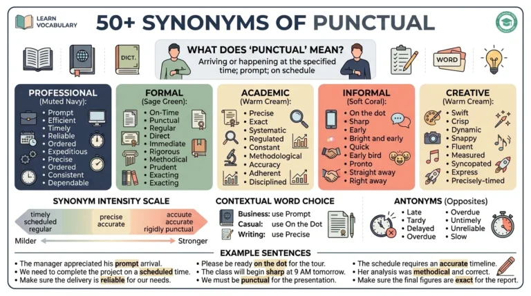synonyms of punctual