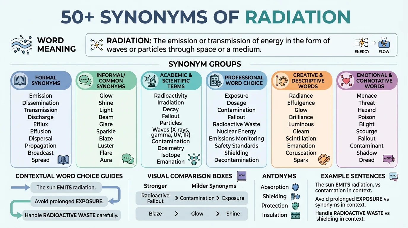 synonyms of radiation