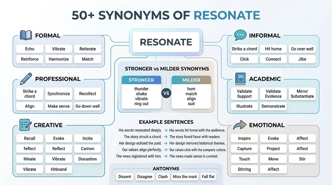 synonyms of resonate