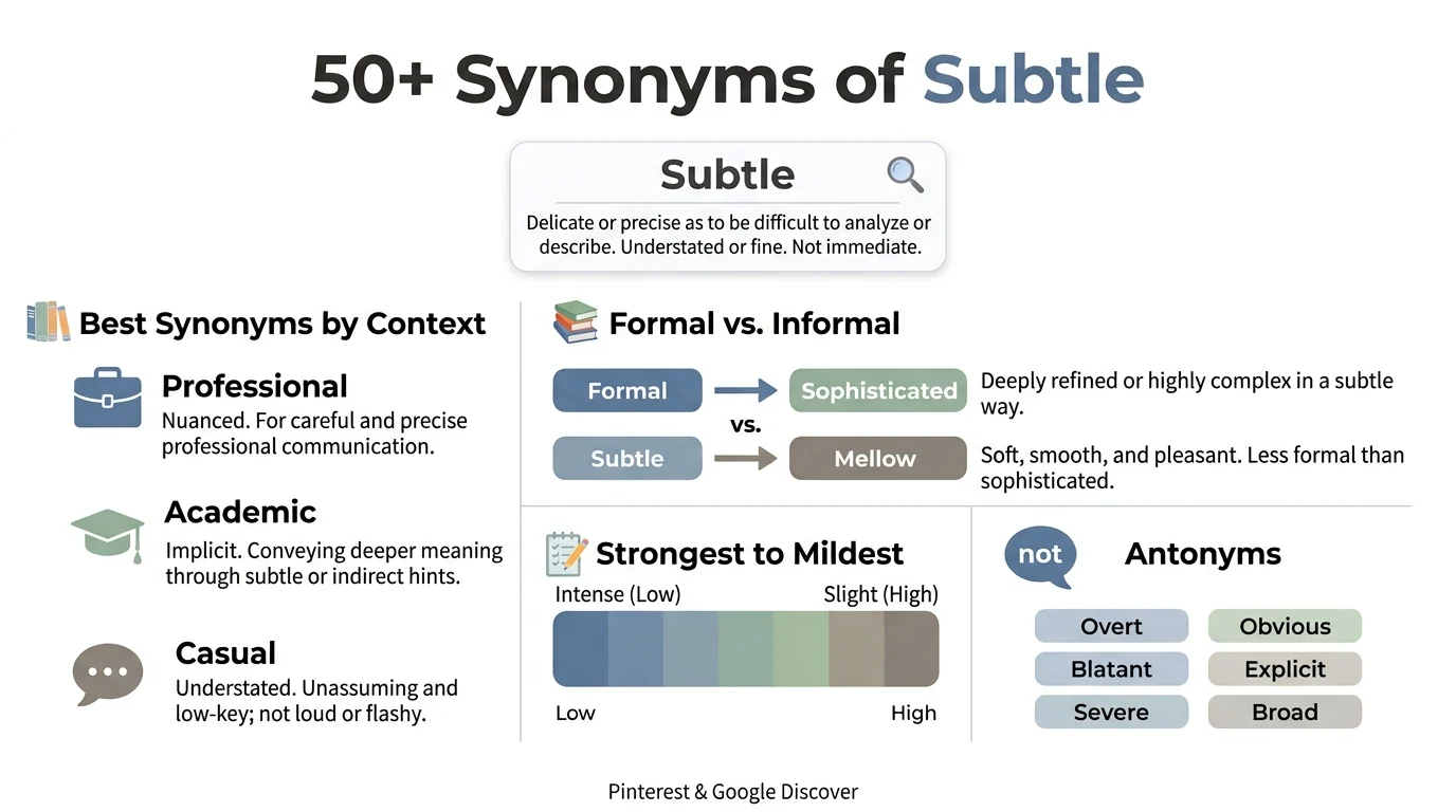 synonyms of subtle