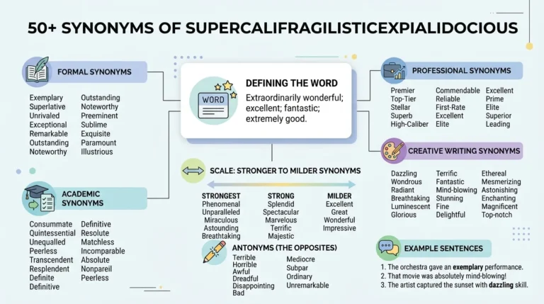 synonyms of supercalifragilisticexpialidocious