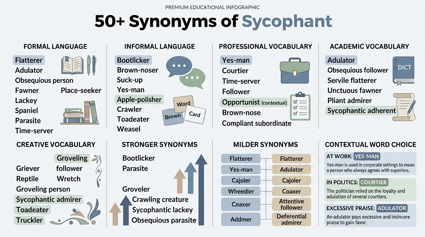 synonyms of sycophant