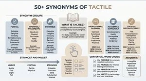 synonyms of tactile