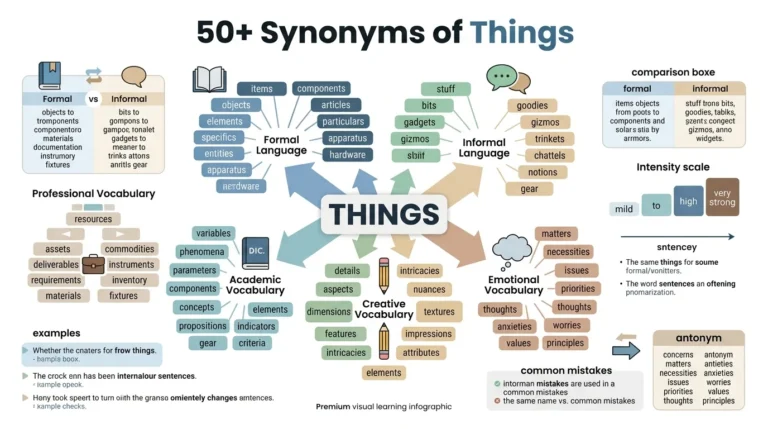 synonyms of things