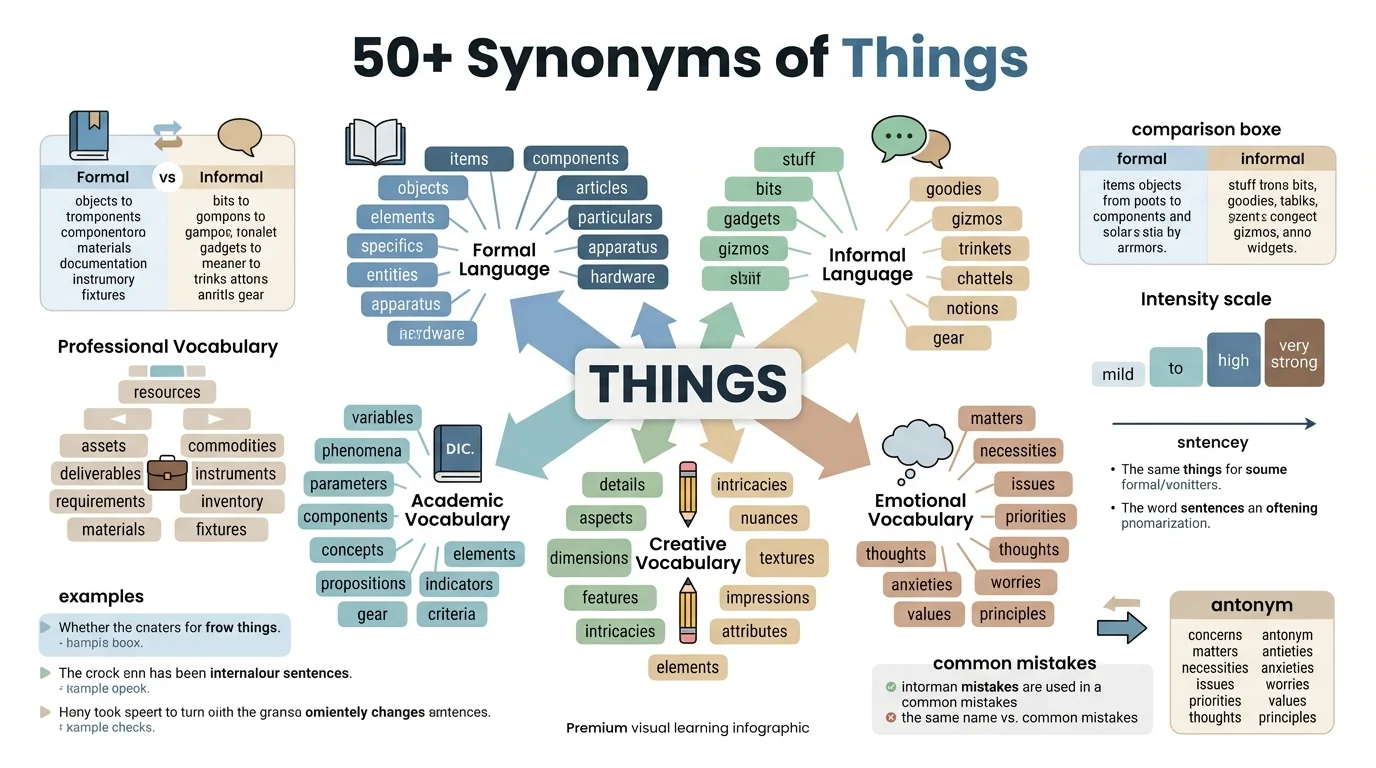 synonyms of things