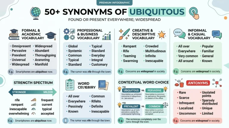 synonyms of ubiquitous