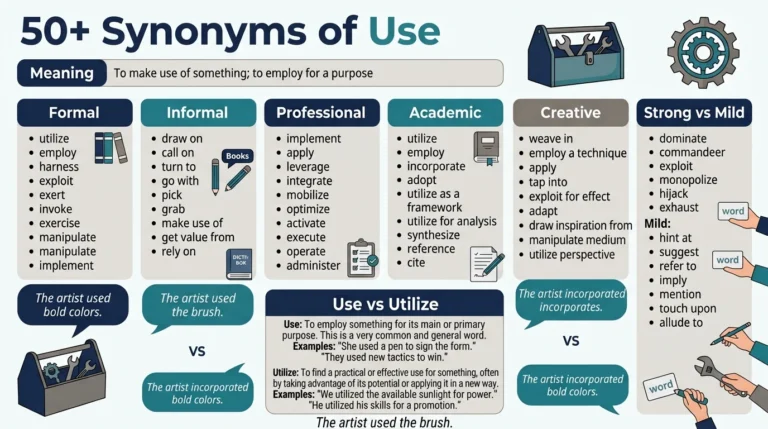 synonyms of use