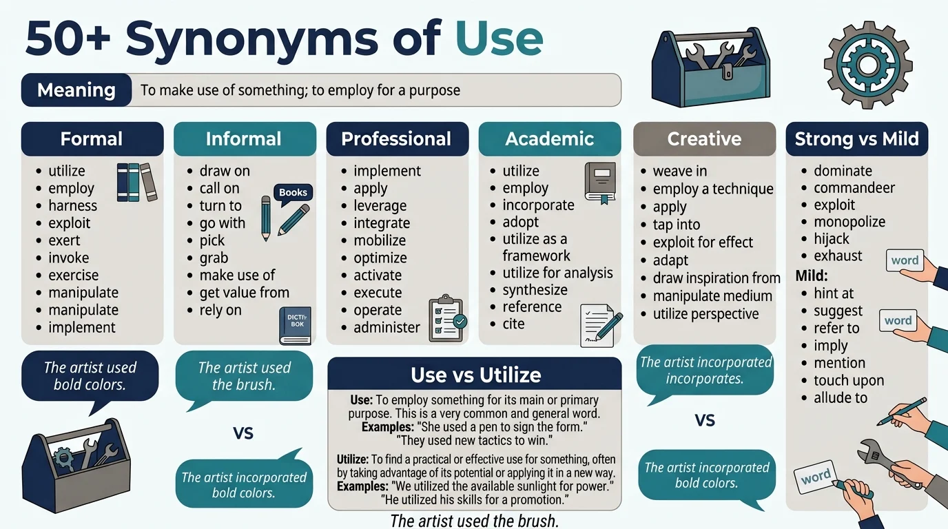 synonyms of use
