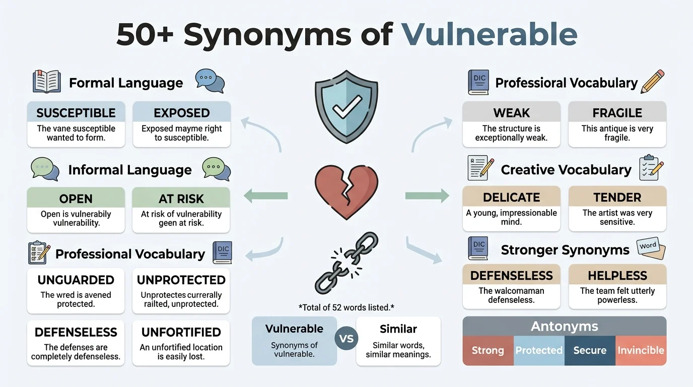 synonyms of vulnerable